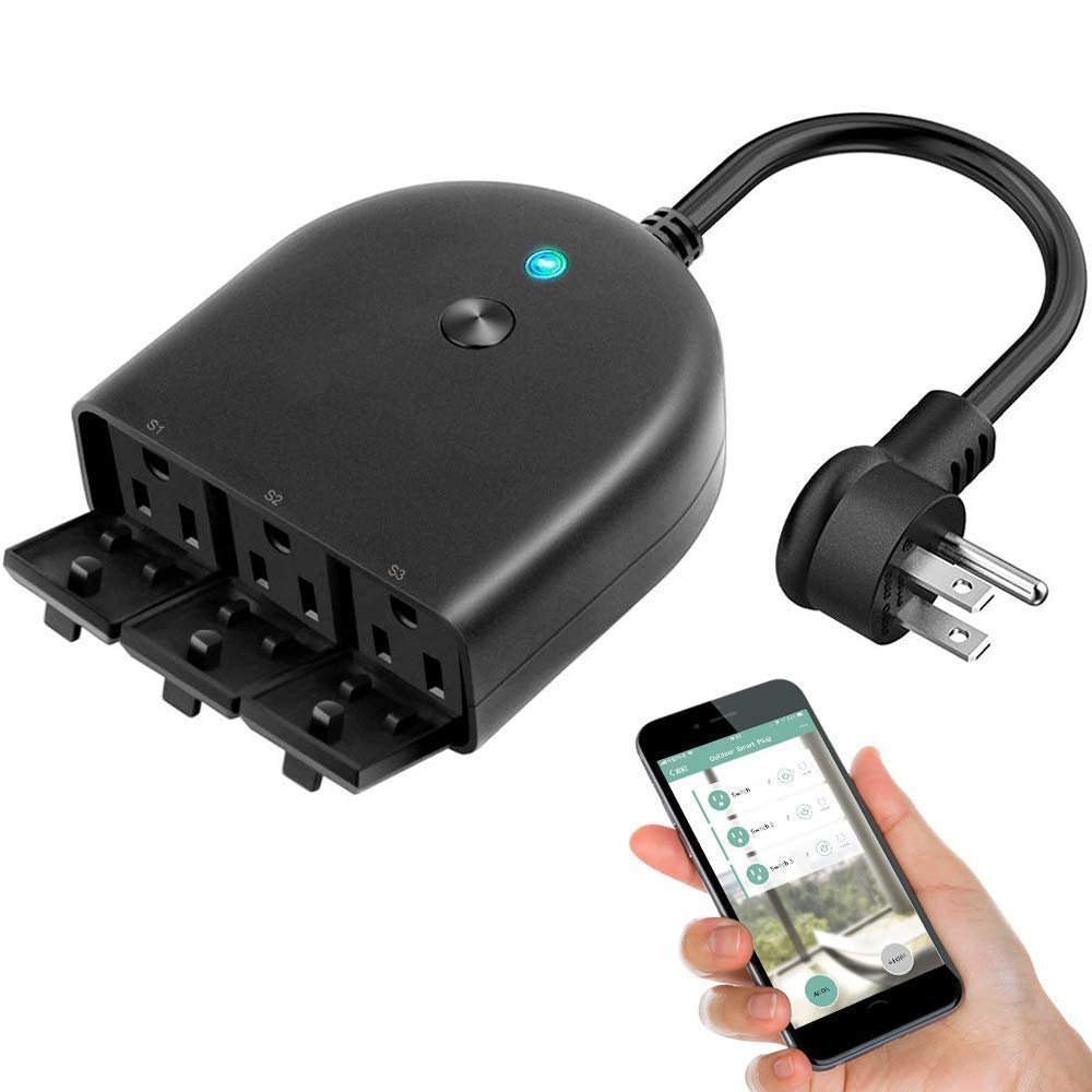 Outdoor Smart Plug, Outdoor WiFi Plug